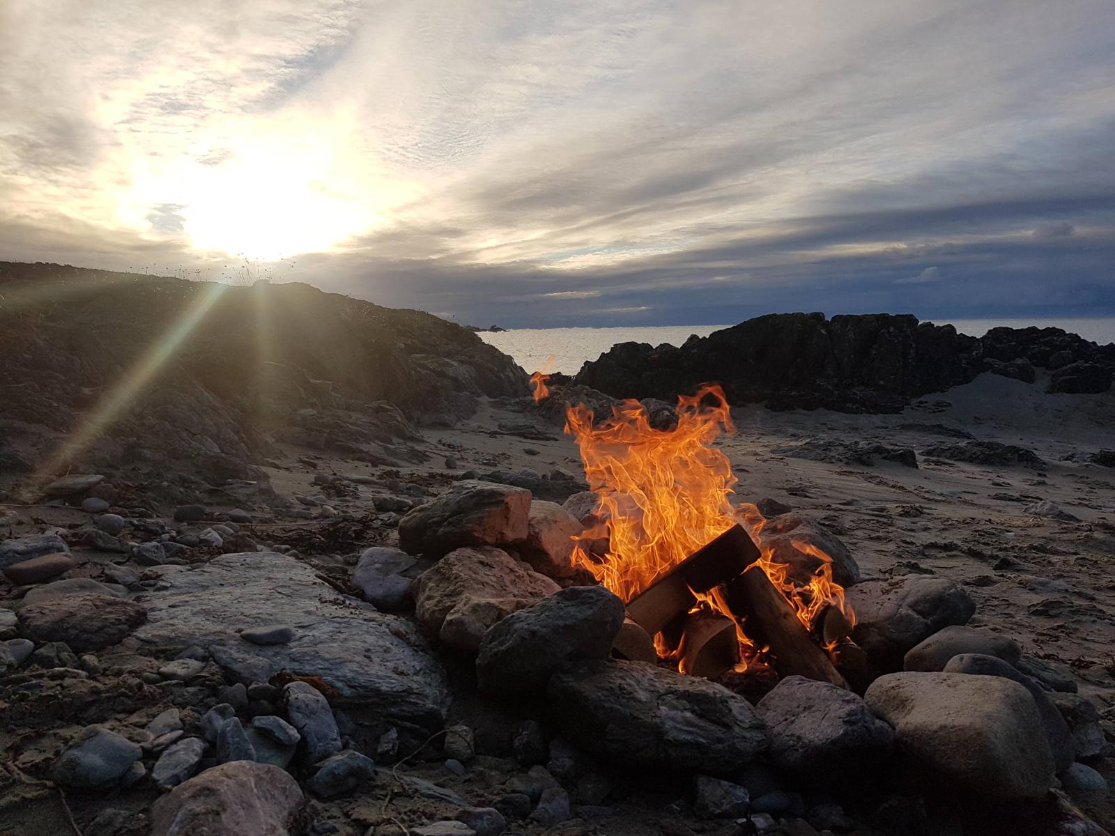 A forest fire ingnited fire