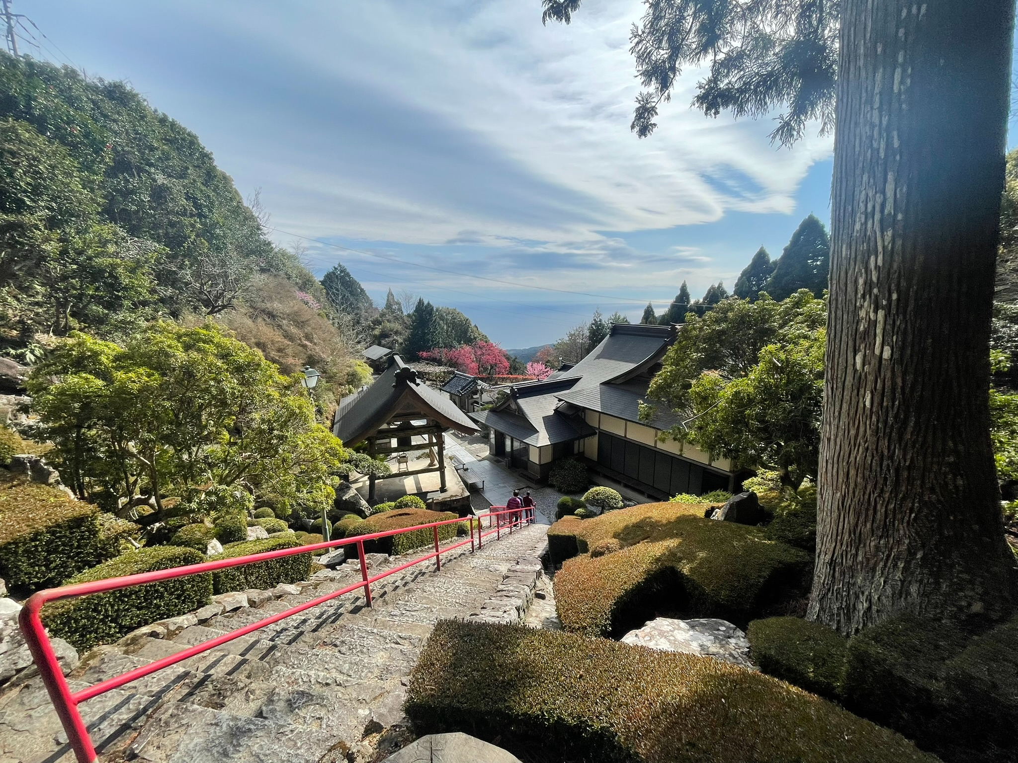 Mountain temple view